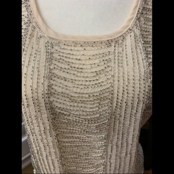 HONEY English Rose Cream Beaded Top - Picture 3 of 3